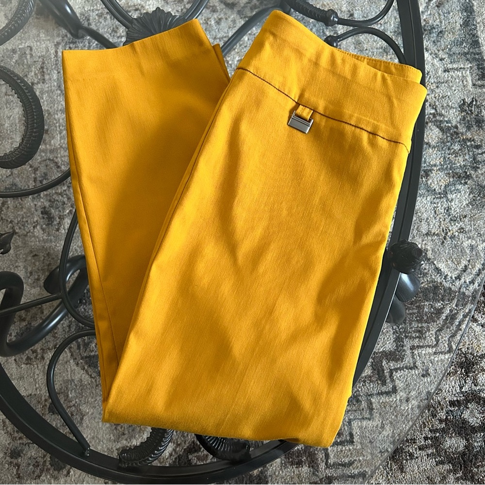 Alfani Woman’s Pull-on Mustard Ankle Dress Pants